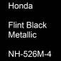 Preview: Honda, Flint Black Metallic, NH-526M-4.